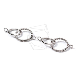 PDT-1796-R【2個入り】ダブリングペンダント,Two-Layer Ring Pendants 2枚目の画像