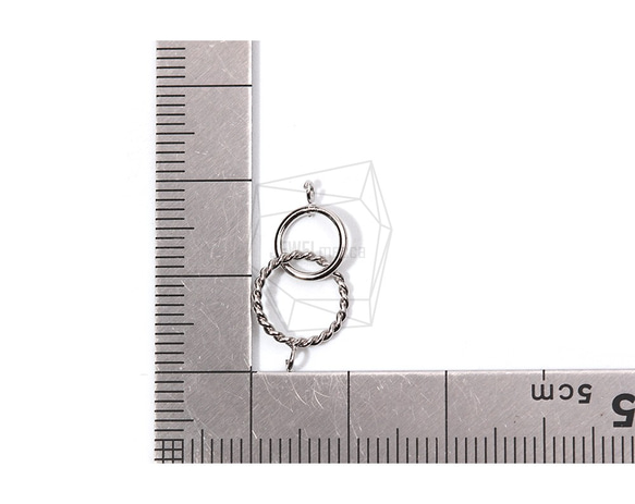 PDT-1796-R【2個入り】ダブリングペンダント,Two-Layer Ring Pendants 5枚目の画像