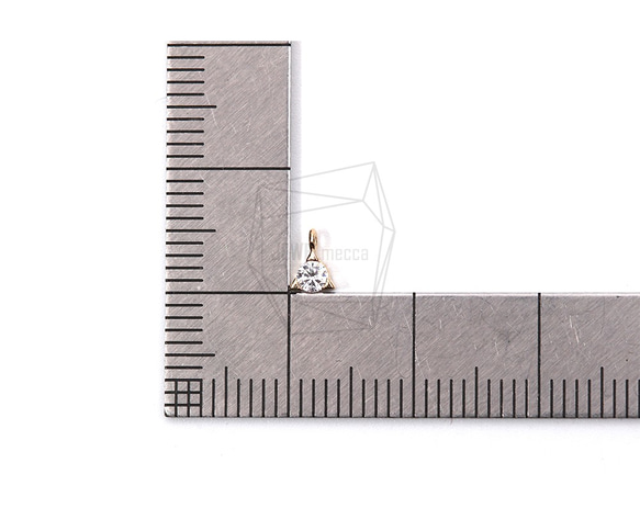 PDT-1801-G【4件】立方三角形吊墜立方三角形吊墜 第5張的照片