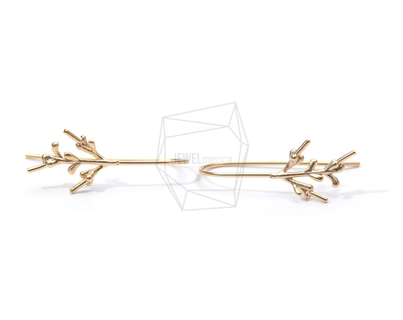 ERG-898-MG【2個入り】ブランチフックイヤリング,Twig Hook Earrings 1枚目の画像