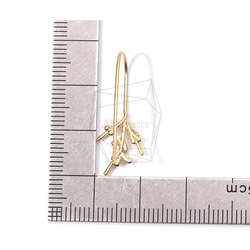 ERG-898-MG【2個入り】ブランチフックイヤリング,Twig Hook Earrings 5枚目の画像