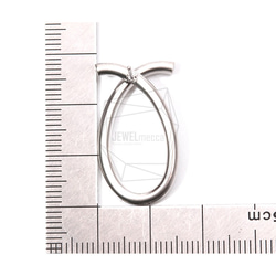 ERG-901-MR【2個入り】イニシャル シェイプピアス,Cursive Initial Shape Earrings 5枚目の画像