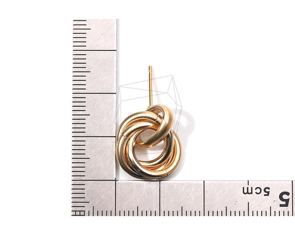 ERG-902-MG【2個入り】リングバンドルピアス,Ring Bundle earrings 5枚目の画像