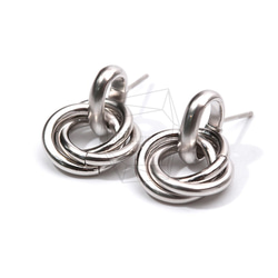 ERG-902-MR【2個入り】リングバンドルピアス,Ring Bundle earrings 2枚目の画像