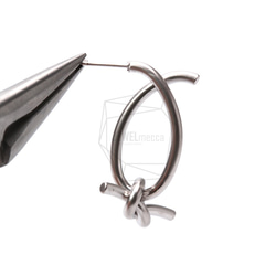 ERG-904-MR【2個入り】リボンピアス,Awareness Ribbon Earrings 4枚目の画像