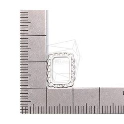 PDT-1836-MR【每包2件】方形吊墜，方形吊墜/ 11mm x 13mm 第5張的照片