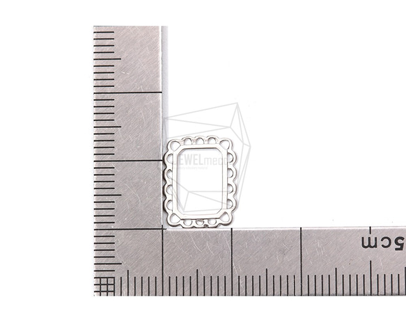 PDT-1836-MR【每包2件】方形吊墜，方形吊墜/ 11mm x 13mm 第5張的照片