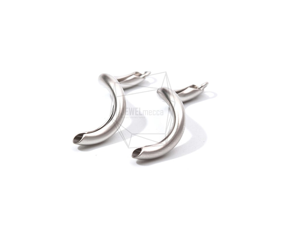 ERG-913-MR【2個入り】ウェーブパイプ チャーム ,Wave Pipe Earring Charm 2枚目の画像