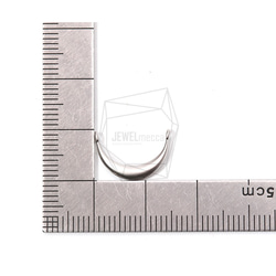 PDT-1884-MR【2個入り】クレセントペンダント,Crescent Pendant/10mm X 15mm 5枚目の画像