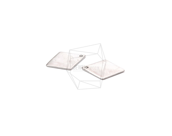 PDT-1911-MR【2個入り】ロンバスペンダント,Hammered Rhombus Pendant 3枚目の画像