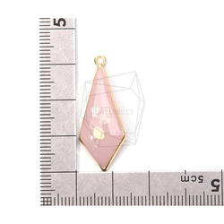 PDT-1929-G【2個入り】エポキシダイヤモンドペンダント,Epoxy rhombus Pendant 5枚目の画像