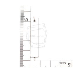 ERG-959-MR【2個入り】スクエアスティックピアス,Square Stick Earrings Post/9mm 5枚目の画像