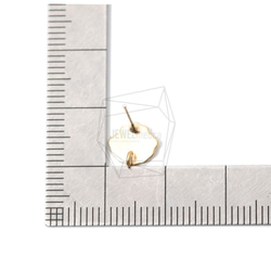 ERG-967-MG【2件】貝殼耳環，海貝爾耳環/ 8mm x 8mm 第5張的照片