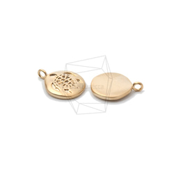 PDT-1952-MG【2個入り】ラウンドカメペンダント,Round Turtle Pendant 3枚目の画像