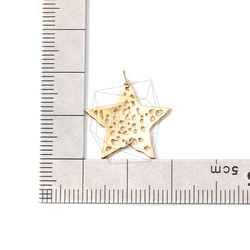 ERG-979-MG【2個入り】レーススターピアス,lace Star Earring Post 5枚目の画像