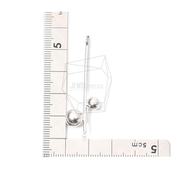 ERG-989-MR【2個入り】スティックバーピアス,Stick Bar Round Post Earrings 5枚目の画像