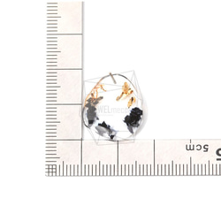 ERG-1016-G【2個入り】エポキシオーバルピアス/Epoxy Oval Post Earrings 5枚目の画像