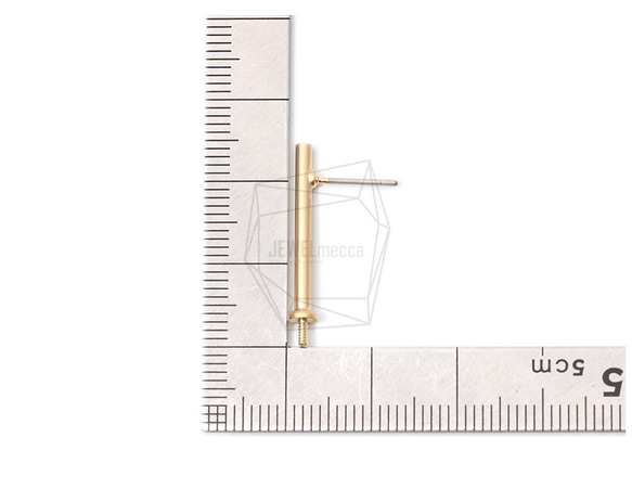 ERG-1018-MG【2個入り】スティックピアス,Stick Post Earring/  3mm x 25mm 5枚目の画像