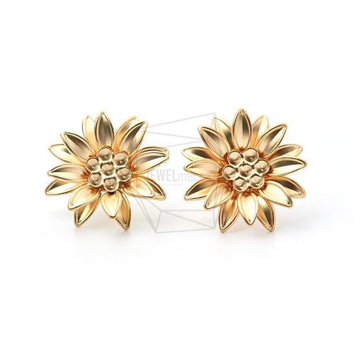 ERG-976-MG【2個入り】サンフラワーピアス /Sunflower Ear Post