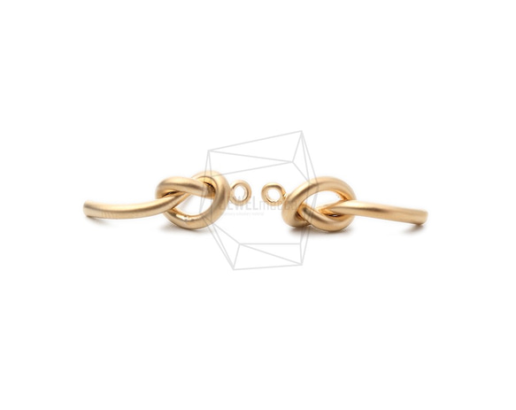 ERG-1027-MG【2個入り】インフィニティノットピアス/Infinity Knot Post Earrings 1枚目の画像