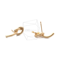 ERG-1027-MG【2個入り】インフィニティノットピアス/Infinity Knot Post Earrings 2枚目の画像