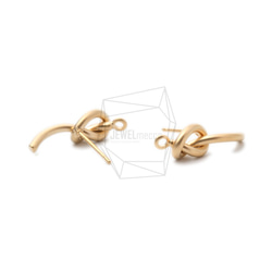 ERG-1027-MG【2個入り】インフィニティノットピアス/Infinity Knot Post Earrings 3枚目の画像