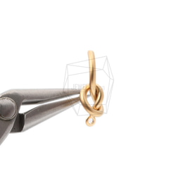 ERG-1027-MG【2個入り】インフィニティノットピアス/Infinity Knot Post Earrings 4枚目の画像