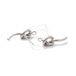 ERG-1027-MR【2個入り】インフィニティノットピアス/Infinity Knot Post Earrings 3枚目の画像