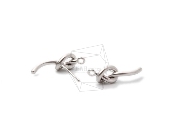 ERG-1027-MR【2個入り】インフィニティノットピアス/Infinity Knot Post Earrings 3枚目の画像