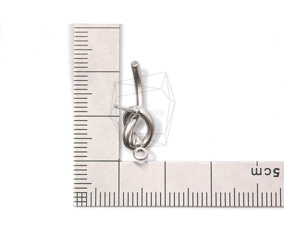 ERG-1027-MR【2個入り】インフィニティノットピアス/Infinity Knot Post Earrings 5枚目の画像