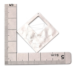 PDT-2013-MR【每包2件】錘形鑽石吊墜，錘形矩形吊墜 第5張的照片