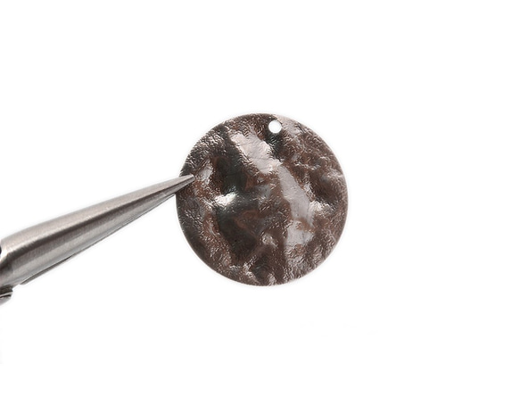 PDT-2025-MR【4個入り】ハンマーラウンドペンダント,Hammered Round Pendant 4枚目の画像