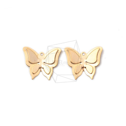 PDT-2031-MG【4個入り】3D バタフライペンダント,3D Butterfly Pendant 1枚目の画像