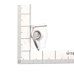 ERG-1050-MR [2件]扭紋耳環/扭紋耳環/ 8毫米x 20毫米 第5張的照片