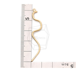 PDT-2045-MG【2個入り】ワイヤーカーブペンダント,Wire Drawing Curved Pendant 5枚目の画像