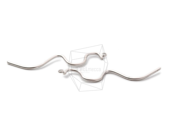 PDT-2045-MR【2個入り】ワイヤーカーブペンダント,Wire Drawing Curved Pendant 3枚目の画像