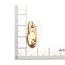 ERG-1054-MG [2 件] 橢圓形耳環 / 凹凸橢圓形耳環 / 8mm X 24mm 第5張的照片