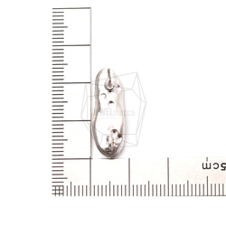 ERG-1054-MR【2個入り】オーバルピアス/Bumpy Oval Earrings/8mm X 24mm 5枚目の画像