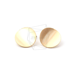 ERG-1061-MG【2個入り】ラウンドカーブピアス /Round Curve Post Earrings 1枚目の画像