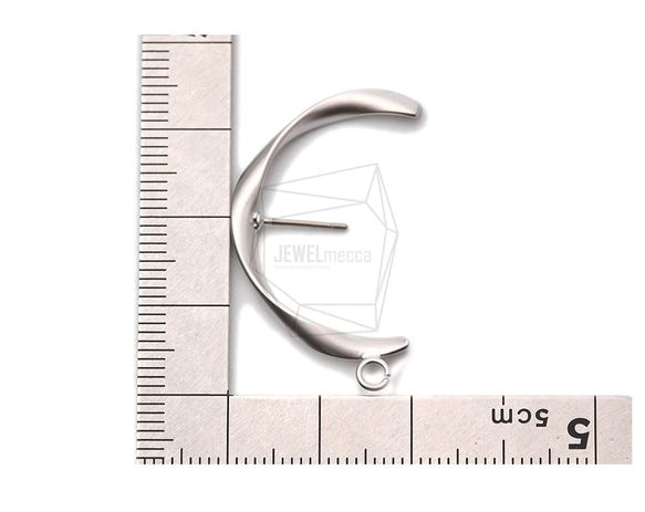 ERG-1062-MR【2個入り】ツイストハーフラウンドピアス /Twisted Half Round Post 5枚目の画像