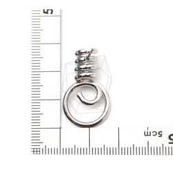ERG-1063-R【每包2件】線彈簧耳環/線彈簧柱狀耳環 第5張的照片