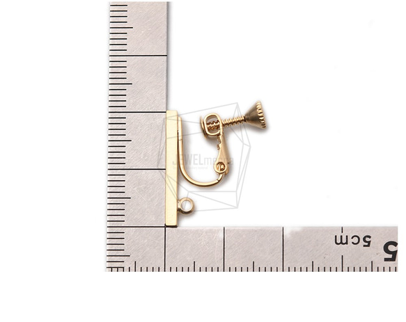 ERG-1067-MG【2個入り】バーイヤリング/ネジバネ /Bar Earring/Non Pierced Screw 5枚目の画像