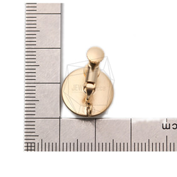 ERG-1069-MG [2件]圓形耳環/螺絲彈簧/圓形耳環 第5張的照片