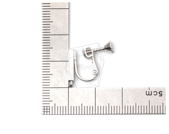 ERG-1070-MR【2個入り】バーイヤリング/ネジバネ /Bar Earring/Non Pierced Screw 5枚目の画像