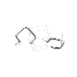 ERG-1073-MR [2pieces] Square Earrings, Square Post Earring / 16m 第2張的照片