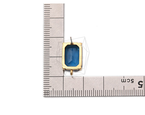 ERG-1083-MG [2 件] 方形玻璃耳環，方形玻璃耳環 第5張的照片