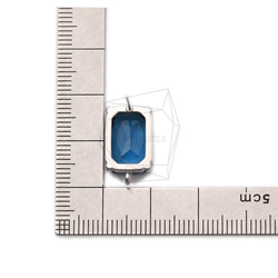 ERG-1083-MR【2個入り】スクエアガラスピアス,Square Glass Post Earring 5枚目の画像