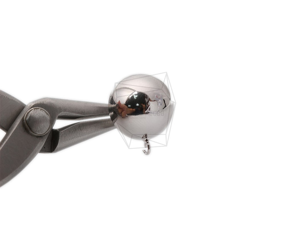 ERG-1084-R [2個]半球形耳環，半球形耳釘 第4張的照片