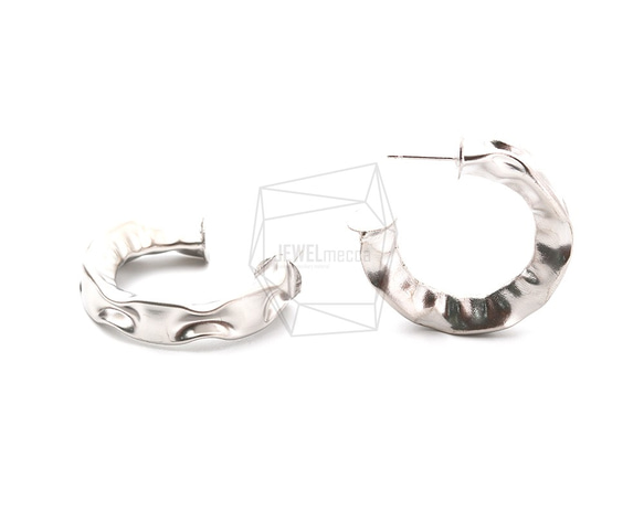 ERG-1102-MR【2個入り】ツイストラウンドピアス,wist Round Post Earring 3枚目の画像