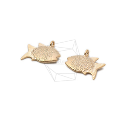 PDT-2136-MG【2個入り】フィッシュペンダント,Tropical Fish Pendant 2枚目の画像